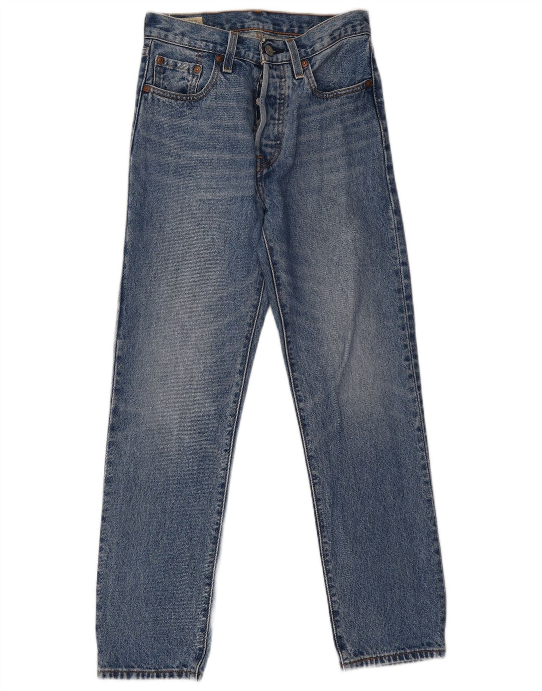 Damskie jeansy Levi's 501 Straight W24 L28 Niebieskie bawełniane