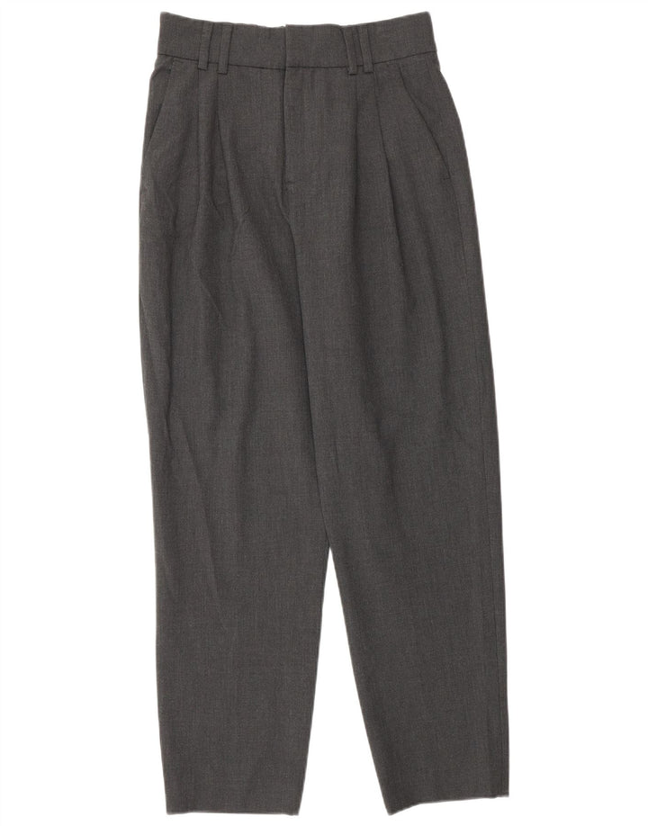 Damskie spodnie garniturowe Zara EU 32 2XS W22 L26 Szary poliester