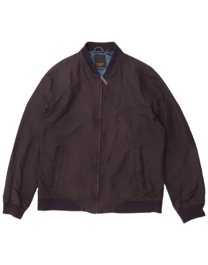 Damska kurtka bomberka Ted Baker, rozmiar 5 XL, granatowa, poliestrowa
