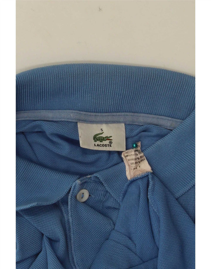 Męska koszulka polo Lacoste, rozmiar 5, duża, niebieska, bawełniana