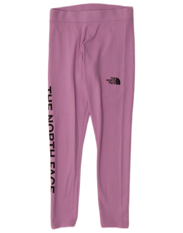 Dziewczęce legginsy z grafiką THE NORTH FACE 14-15 lat XL, fioletowa bawełna