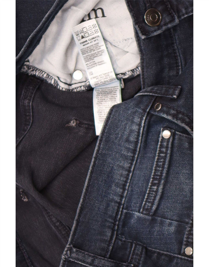 Marks & Spencer Męskie jeansy slim W36 L33 Granatowe, bawełniane