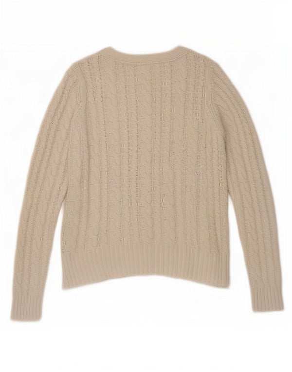 Sweter damski Zara Crop Cardigan UK 10 Small, biały, bawełniany