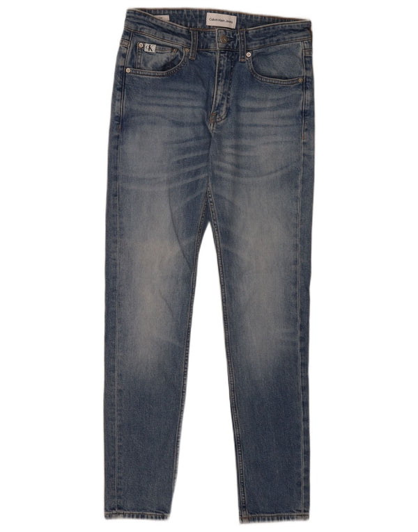 Męskie jeansy obcisłe Calvin Klein W28 L30 niebieskie