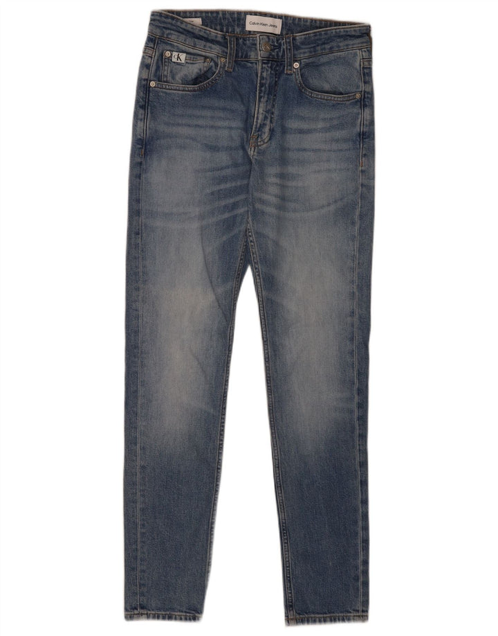 Męskie jeansy obcisłe Calvin Klein W28 L30 niebieskie