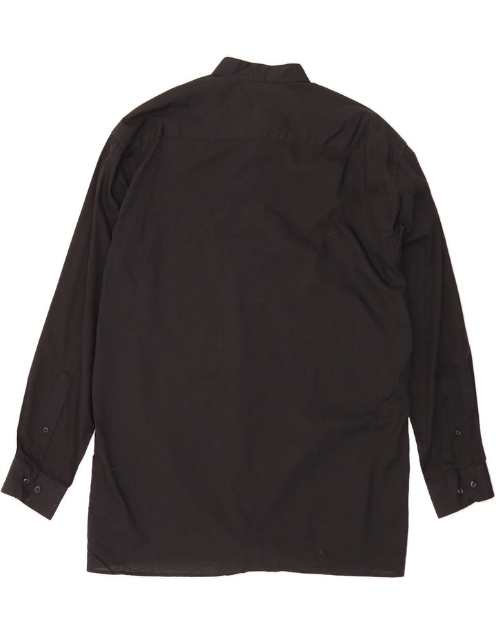 PIERRE CARDIN Mens Shirt Large Black Polyester Vintage Pierre Cardin and Second-Hand Pierre Cardin from Messina Hembry 