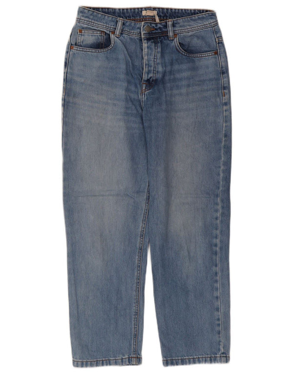 Damskie jeansy Roxy z wysokim stanem, zwężane W27 L25, niebieska bawełna