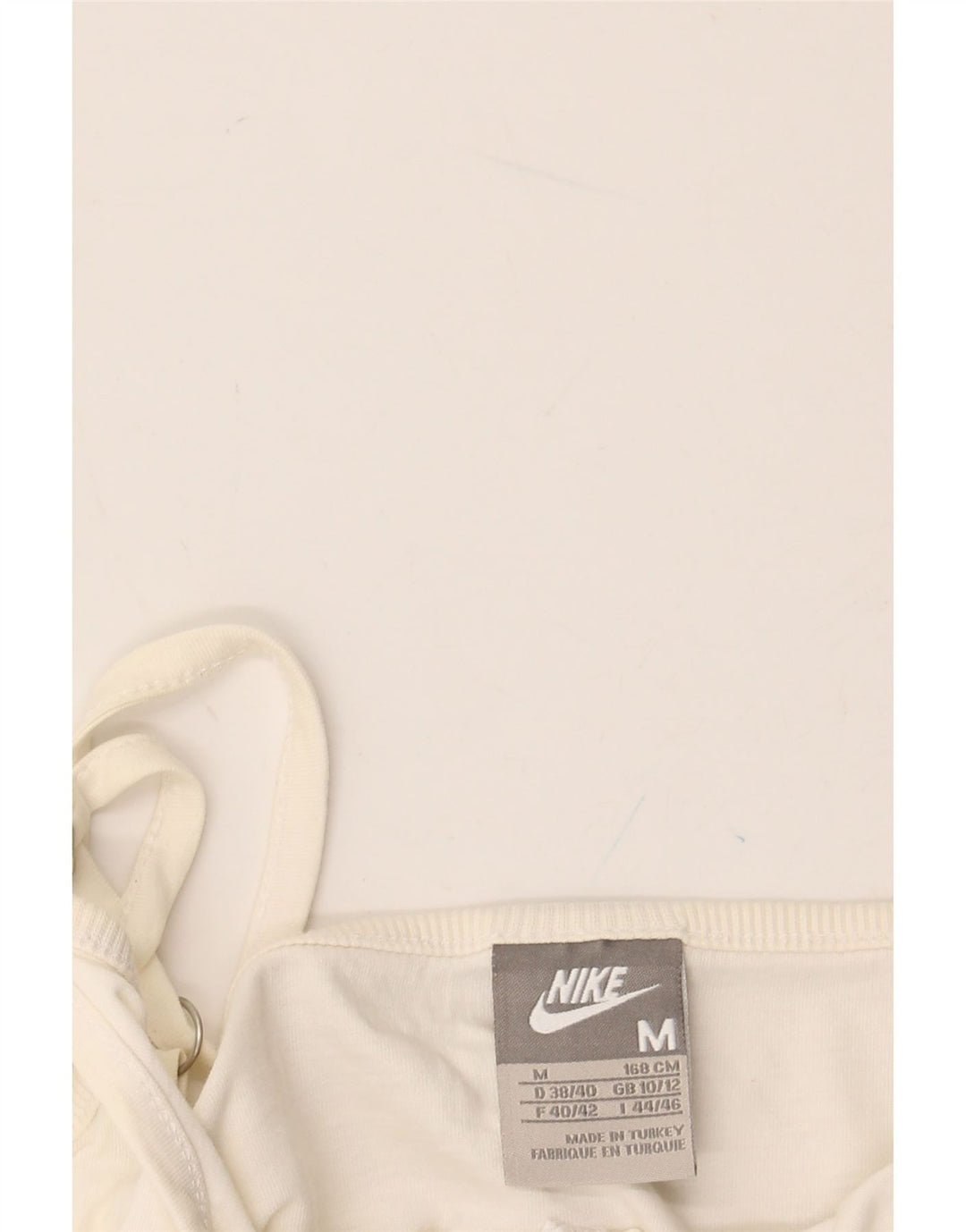 Damski top NIKE Crop Graphic Cami Top UK 10/12 Medium Off White