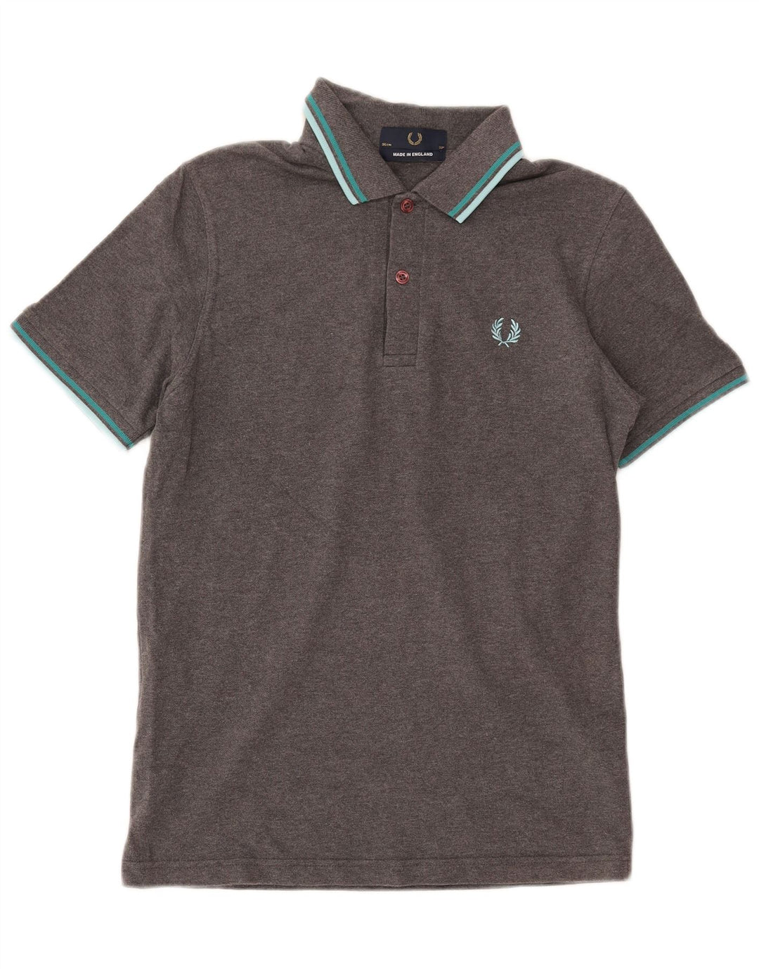 Męska koszulka polo Fred Perry, mała, szara, bawełniana