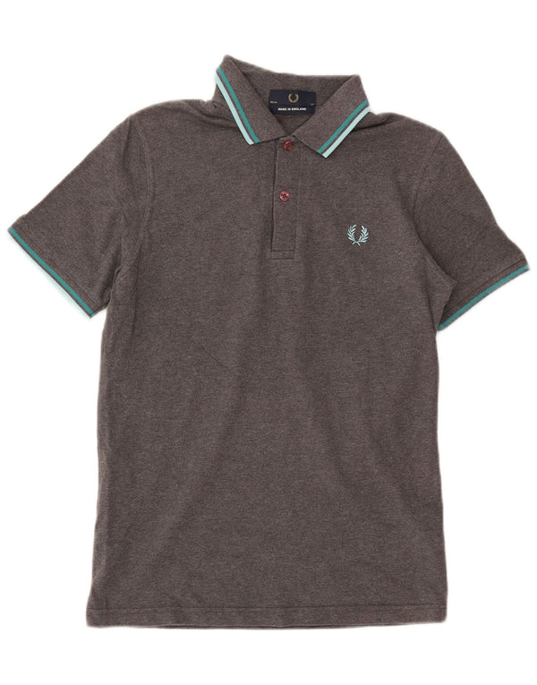 Męska koszulka polo Fred Perry, mała, szara, bawełniana
