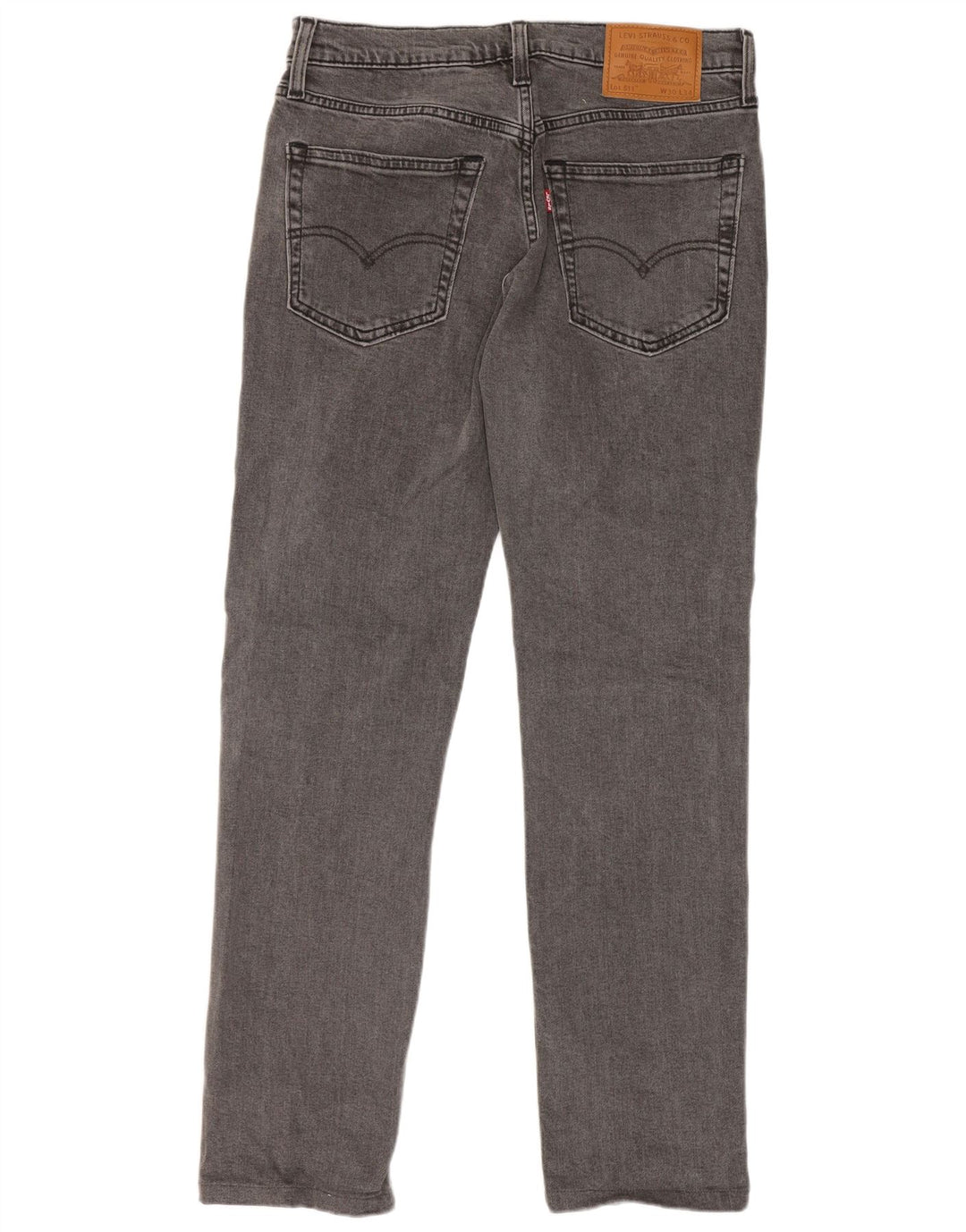 Męskie jeansy Levi's 511 Slim W30 L30 Szara bawełna