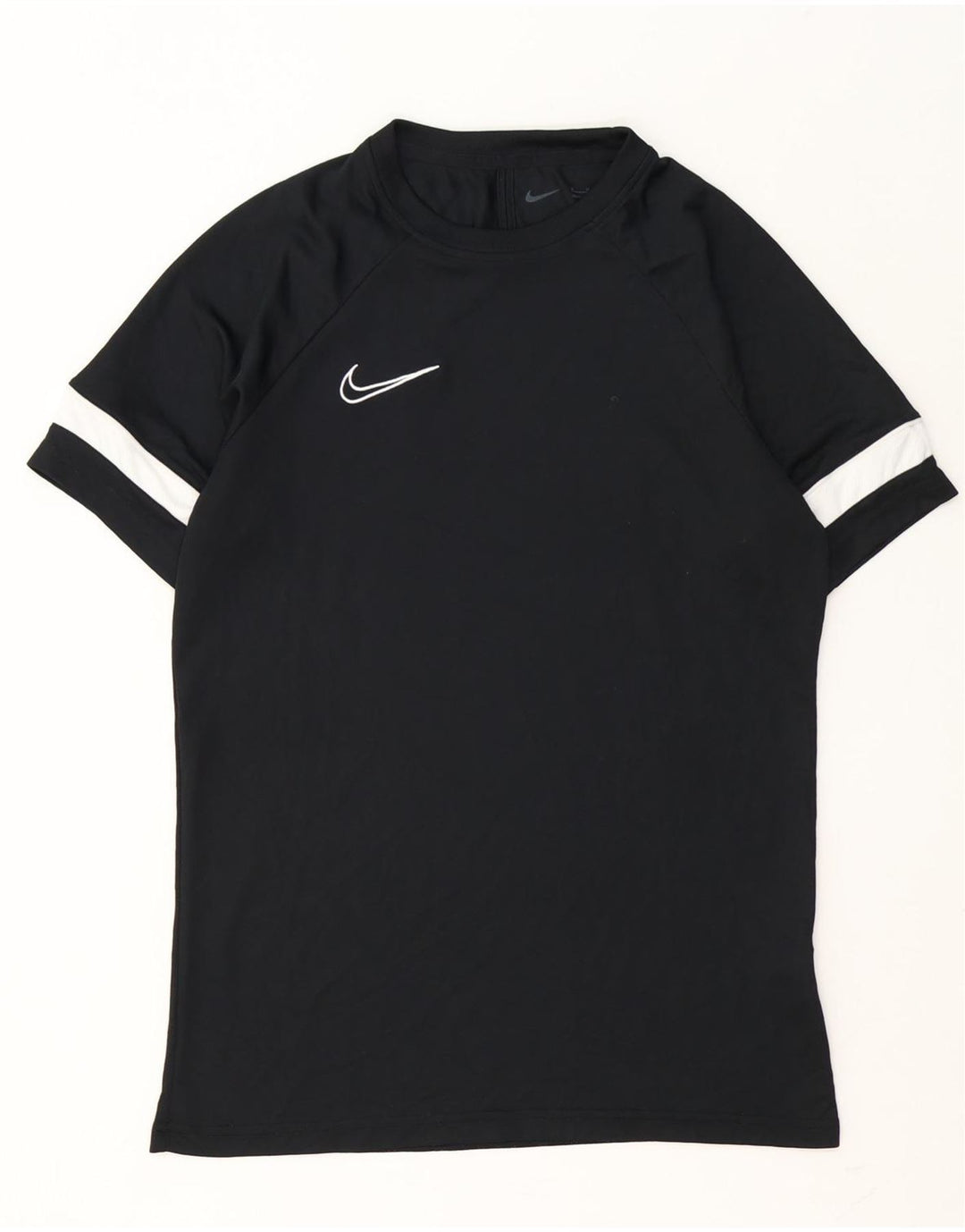 Męski T-shirt Nike Dri Fit Top, średni czarny poliester z blokami kolorów