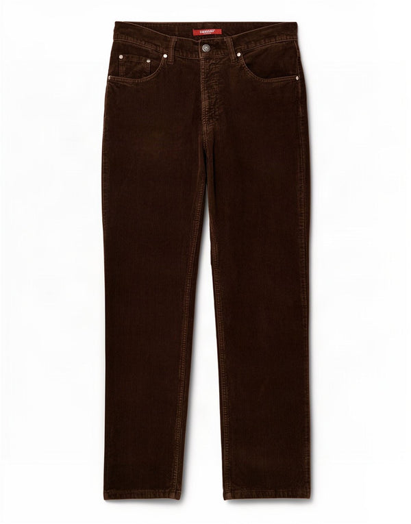 Carrera Womens Straight Corduroy Trousers EU 42 Large W32 L30 Brown Cotton