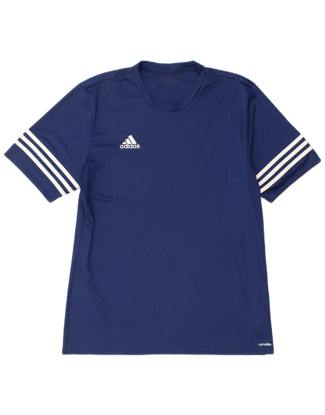 Męski T-shirt ADIDAS Climalite, duży, granatowy, poliester