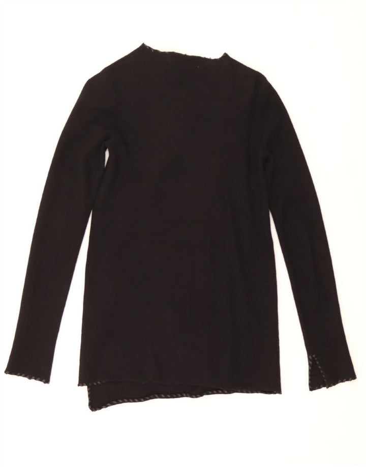 ZARA Womens Open Cardigan Sweater UK 10 Small Black Polyester Vintage Zara and Second-Hand Zara from Messina Hembry 