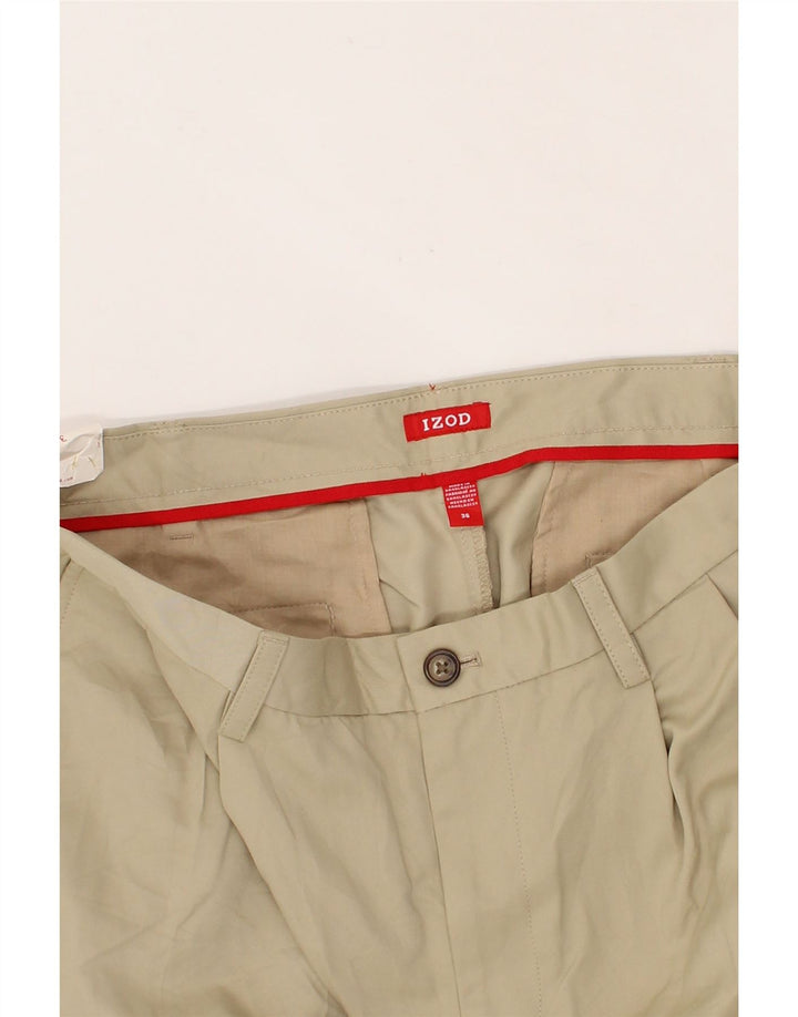 IZOD Mens Pegged Chino Shorts W36 Large Beige Cotton Vintage Izod and Second-Hand Izod from Messina Hembry 