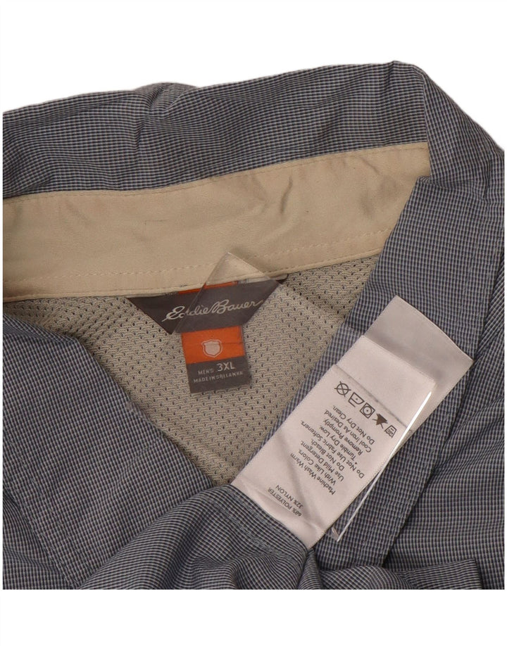 Koszula męska z krótkim rękawem EDDIE BAUER 3XL niebieski poliester