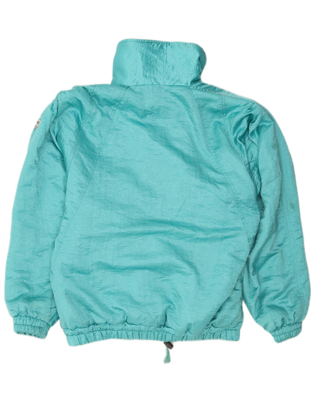 Damska kurtka wiatrówka VINTAGE IT 46, duża niebieska poliamid