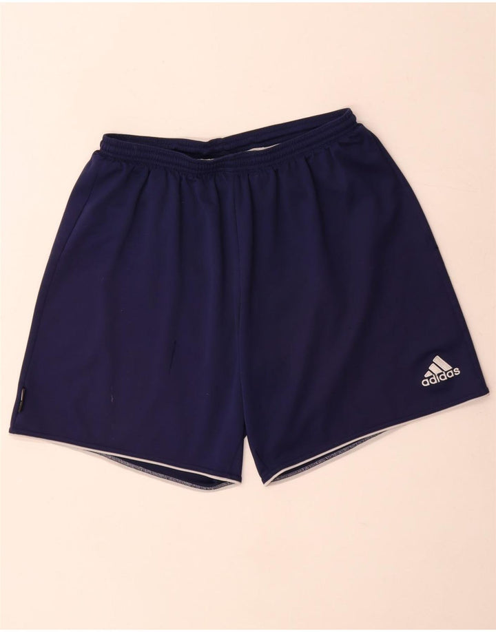 Męskie spodenki sportowe Adidas, duże, granatowe, z poliestru