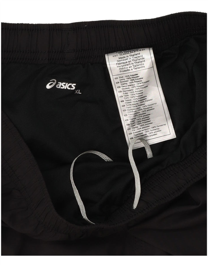 Męskie spodenki sportowe Asics XL, czarny poliester z blokami kolorów