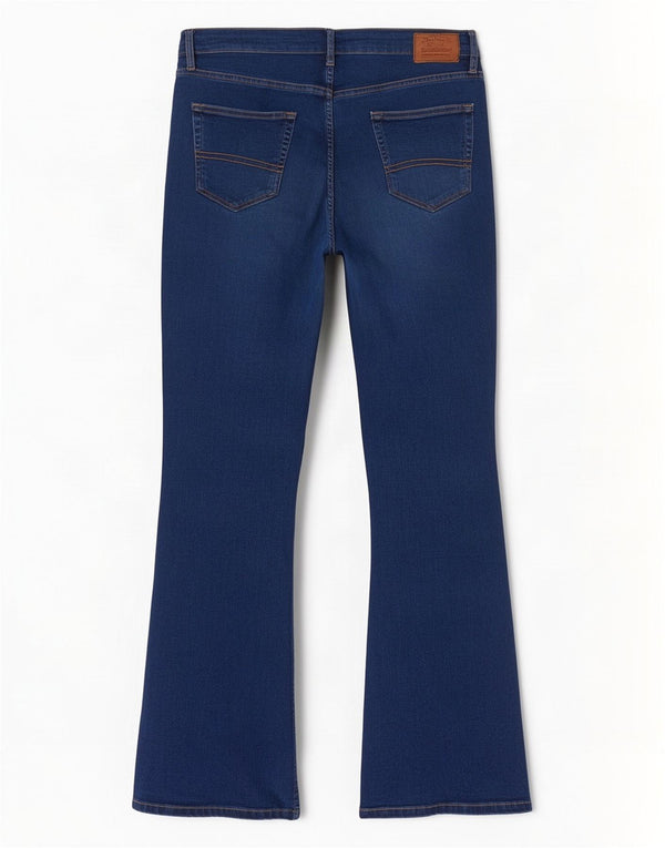 Damskie dżinsy Fat Face Brooke Bootcut UK 18 XL W36 L28 Niebieskie bawełniane