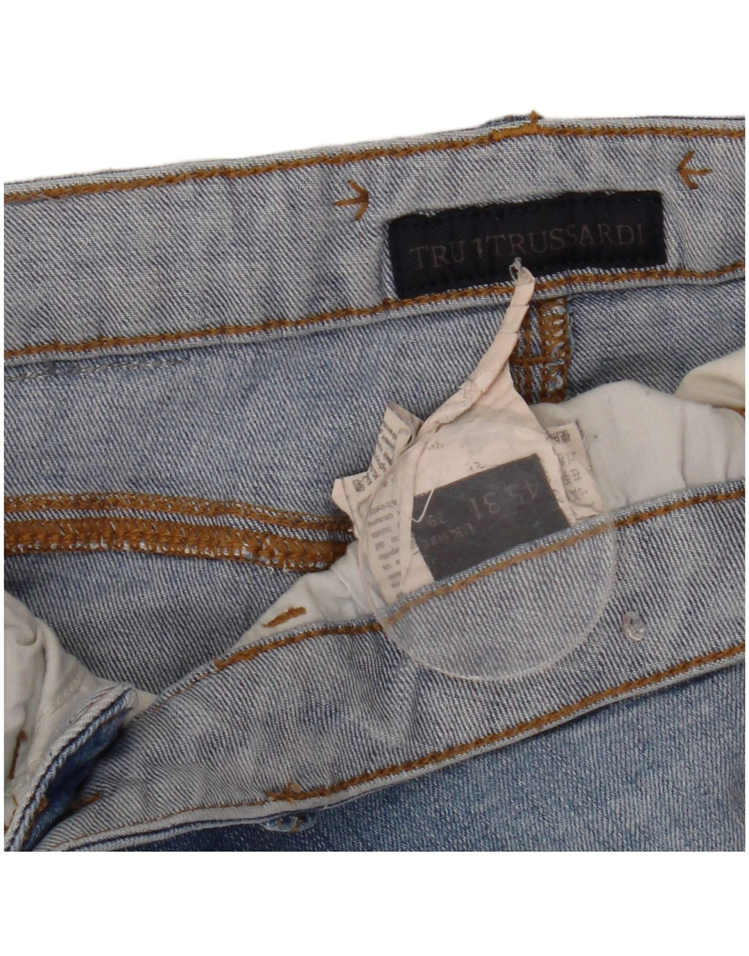 Damskie jeansy Skinny Trussardi W29 L32 Niebieskie