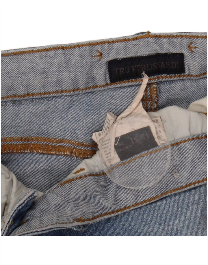 Damskie jeansy Skinny Trussardi W29 L32 Niebieskie