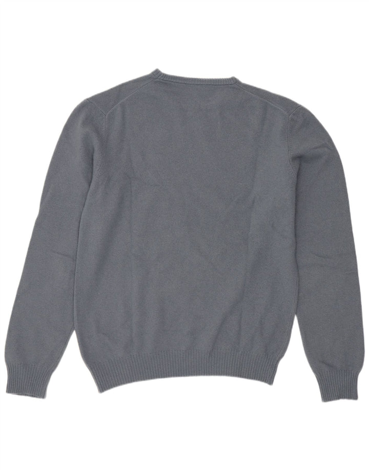 Sweter damski Sisley z okrągłym dekoltem UK 16, duży, szary, wełniany