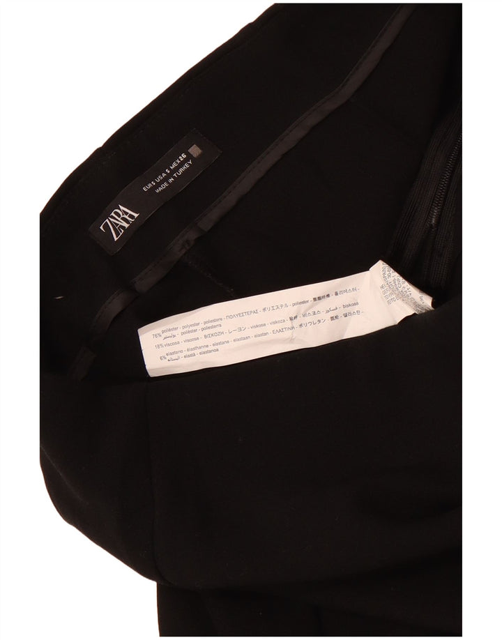Skort damski Zara UK 8, mały, czarny, poliestrowy