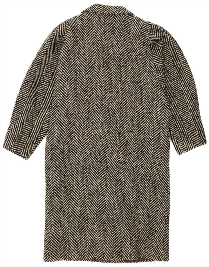 LANIFICO CAMPORE Damski płaszcz dwurzędowy IT 44 Średni czarny