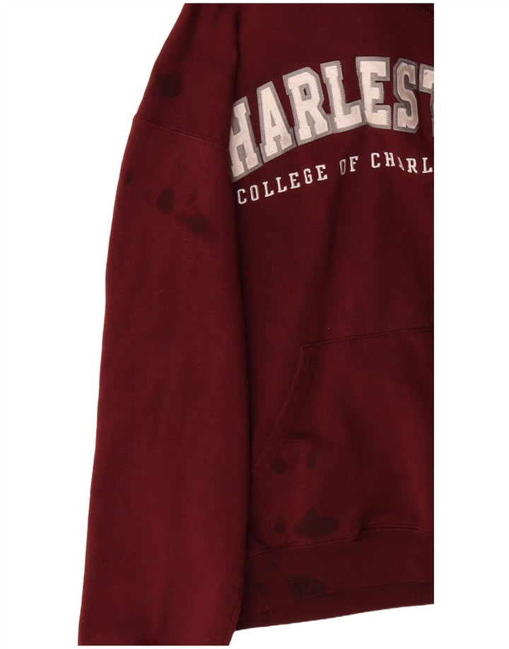 Męski sweter z kapturem CHAMPION Charleston, mały, bordowy, bawełniany