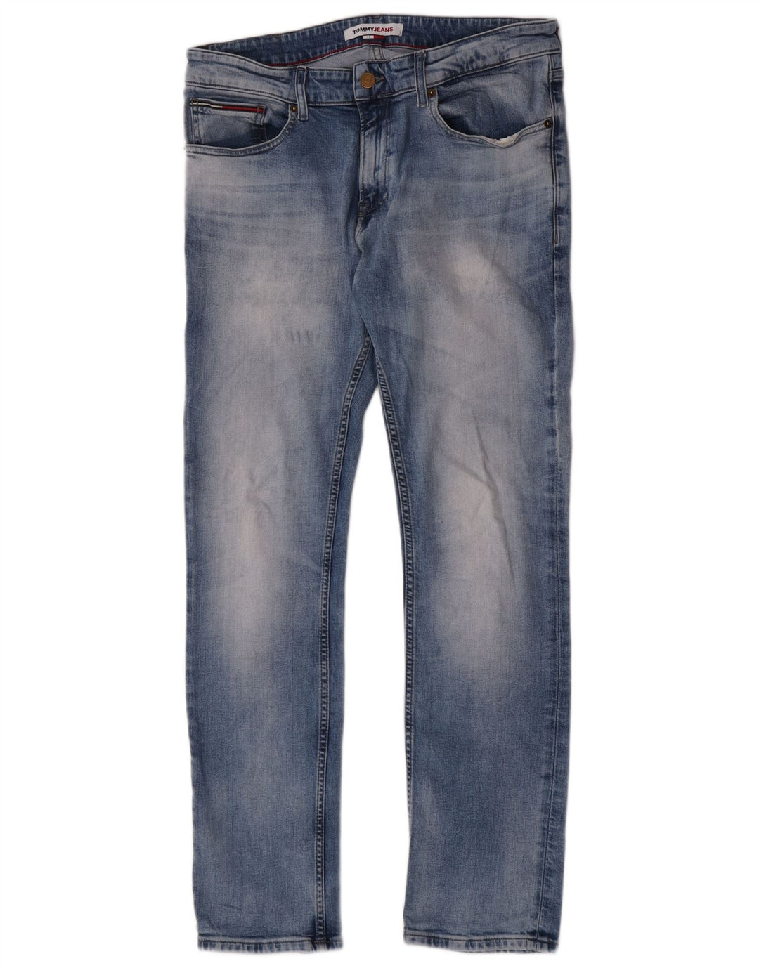 Męskie jeansy slim fit Tommy Hilfiger W34 L32 Niebieskie bawełniane