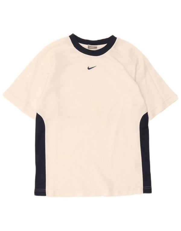 T-shirt chłopięcy Nike w wieku 10–11 lat, poliester w kolorze średniej bieli