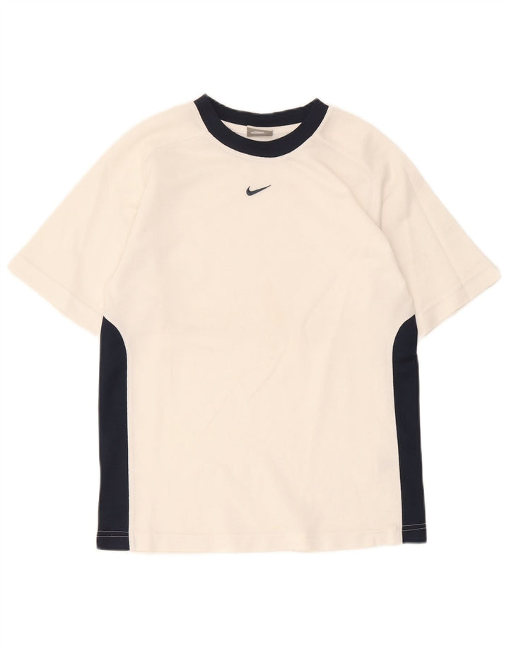 T-shirt chłopięcy Nike w wieku 10–11 lat, poliester w kolorze średniej bieli