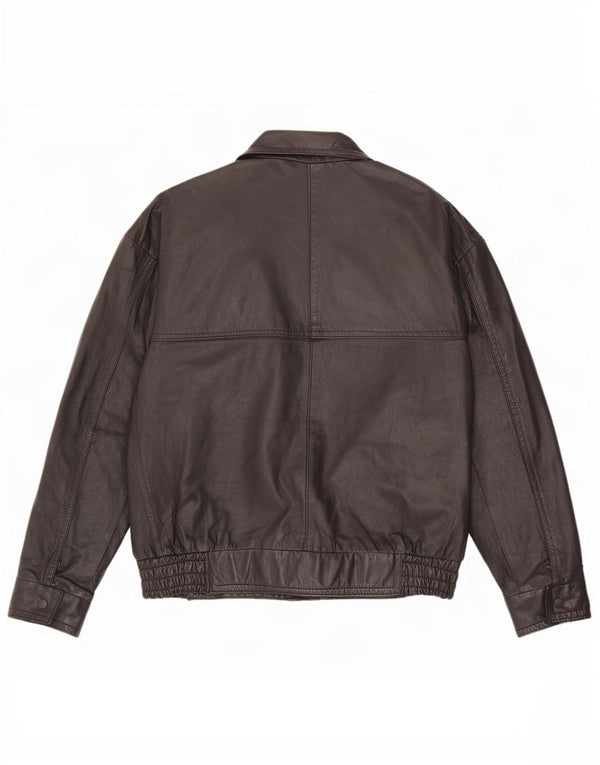 Vintage męska skórzana kurtka UK 40 duża czarna