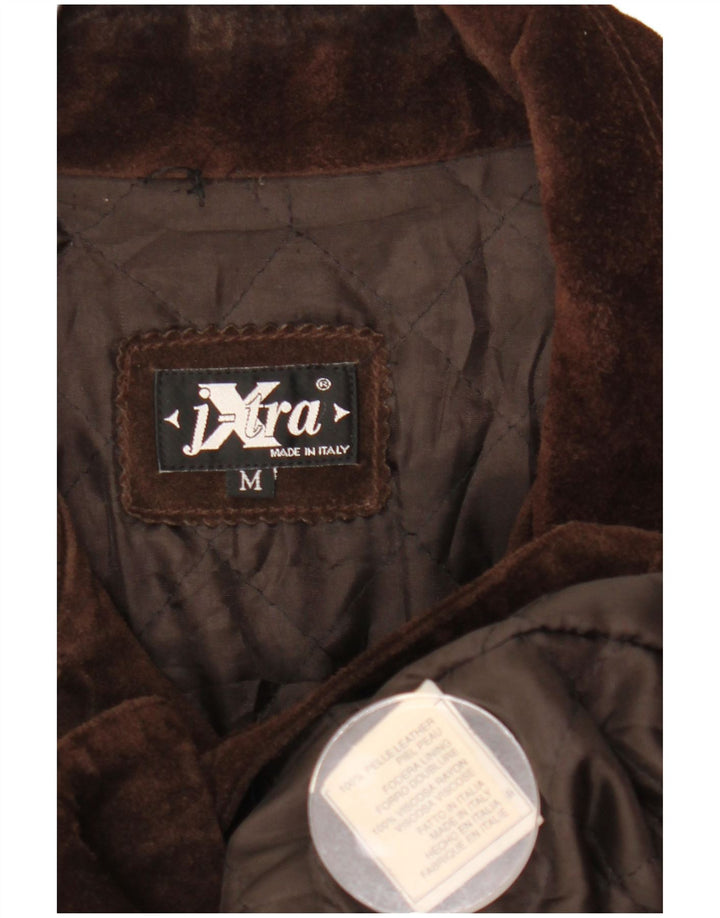 Damska kurtka oversize VINTAGE zamszowa UK 14, średni brąz