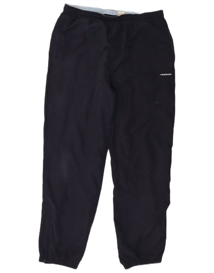 Męskie spodnie dresowe Reebok Joggers, duże, granatowe, poliestrowe