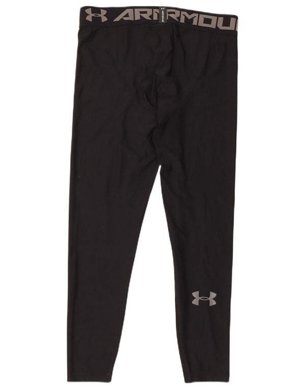Męskie legginsy z grafiką Under Armour XL, czarne, poliestrowe