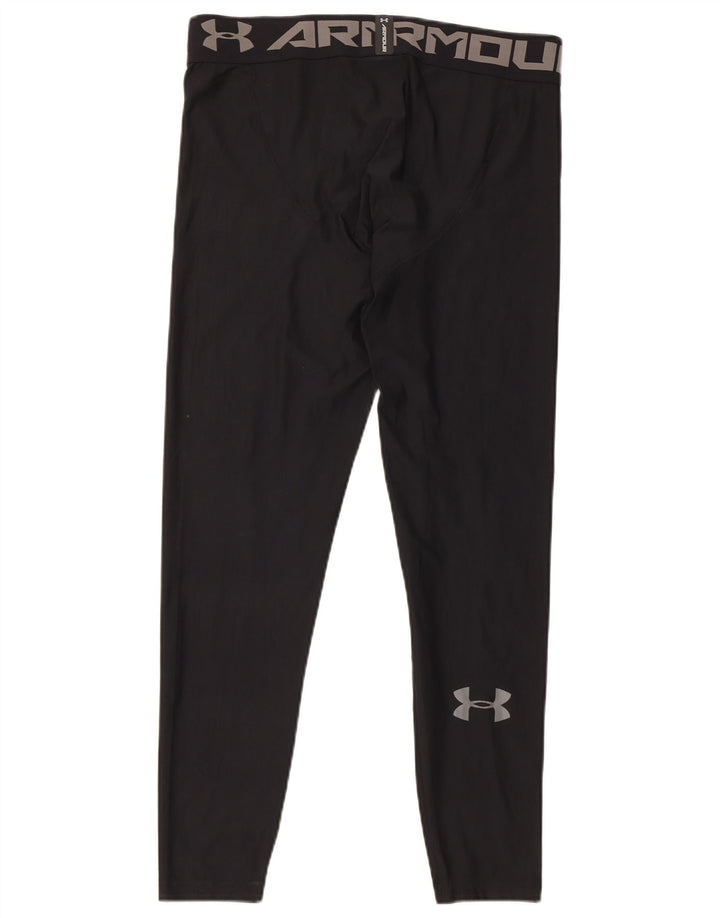 Męskie legginsy z grafiką Under Armour XL, czarne, poliestrowe
