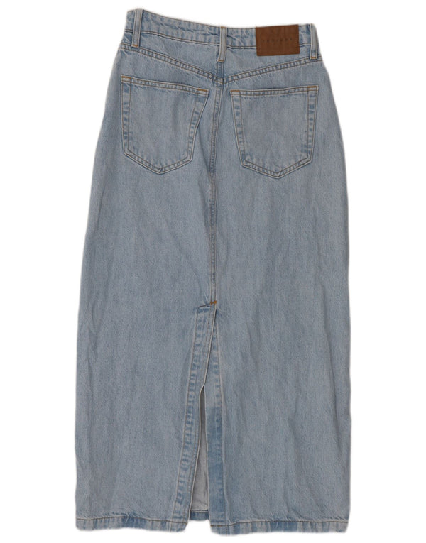 Damska spódnica jeansowa Topshop UK 8 Small W26 niebieska