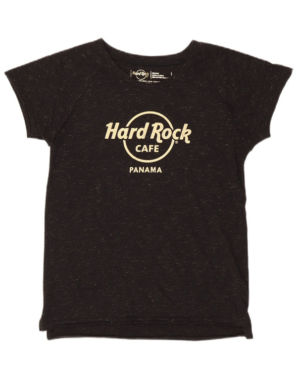 T-shirt damski HARD ROCK CAFE Panama Graphic Top UK 12 Średni czarny