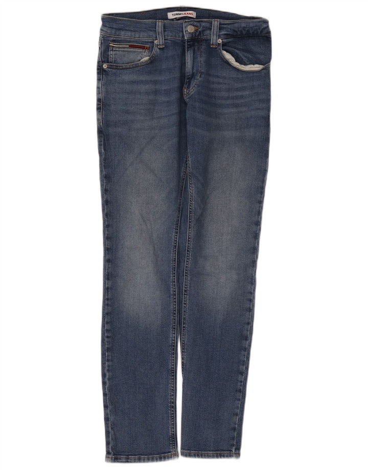 Damskie jeansy Slim Tommy Hilfiger W30 L32 Niebieskie bawełniane