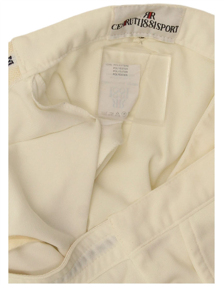 Męskie spodenki Chino Cerruti 1881 IT 46 Small W28 Off White Poliester