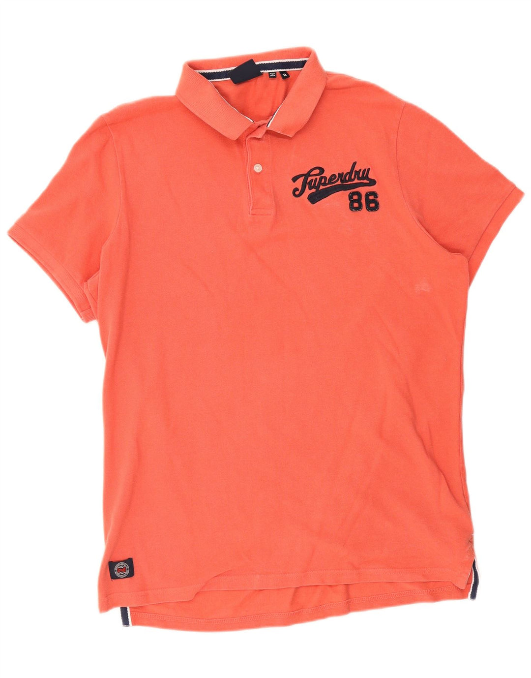Męska koszulka polo Superdry XL, pomarańczowa, bawełniana