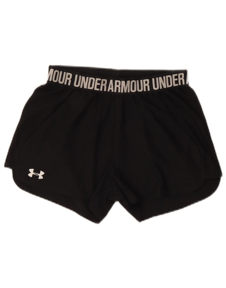 Damskie spodenki sportowe UNDER ARMOUR Heat Gear Graphic UK 4 XS w kolorze czarnym