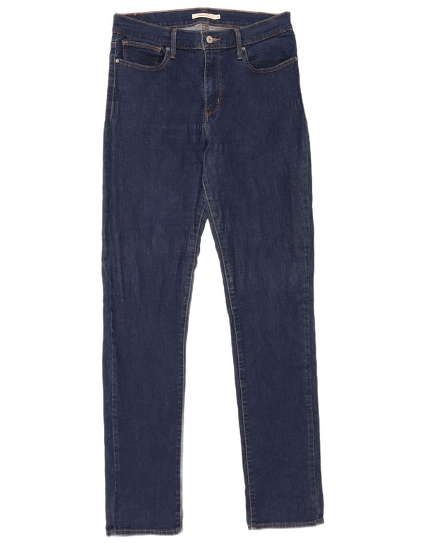 Damskie jeansy wyszczuplające Levi's W32 L34 Granatowa bawełna