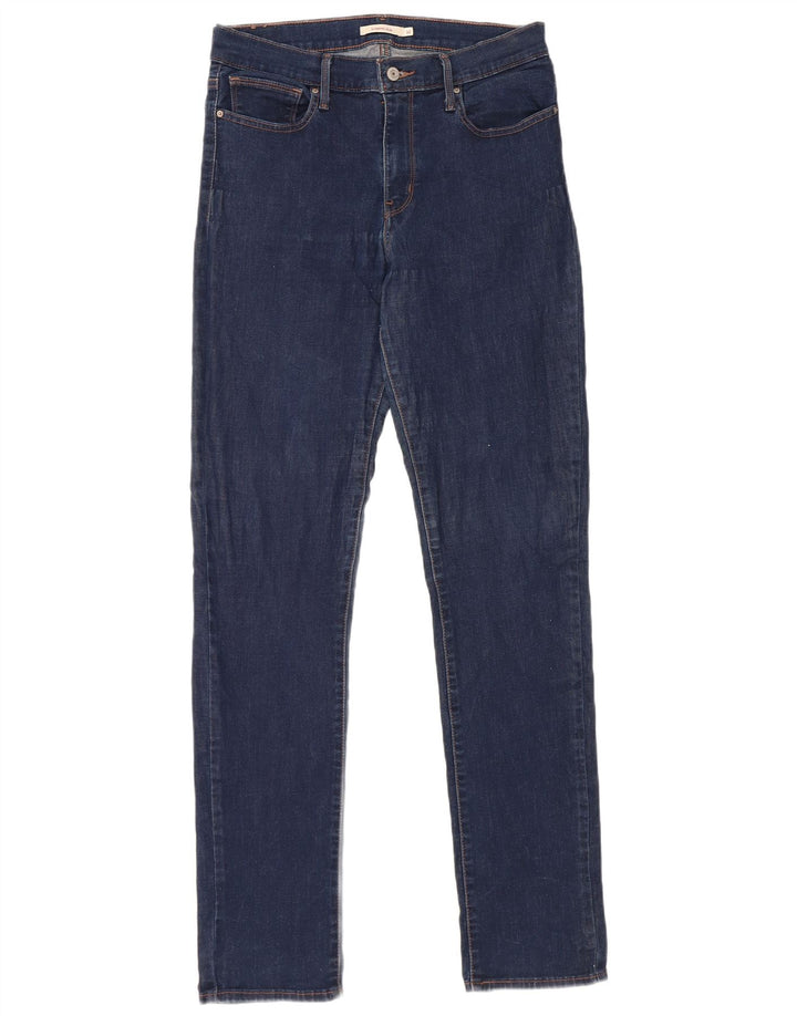 Damskie jeansy wyszczuplające Levi's W32 L34 Granatowa bawełna