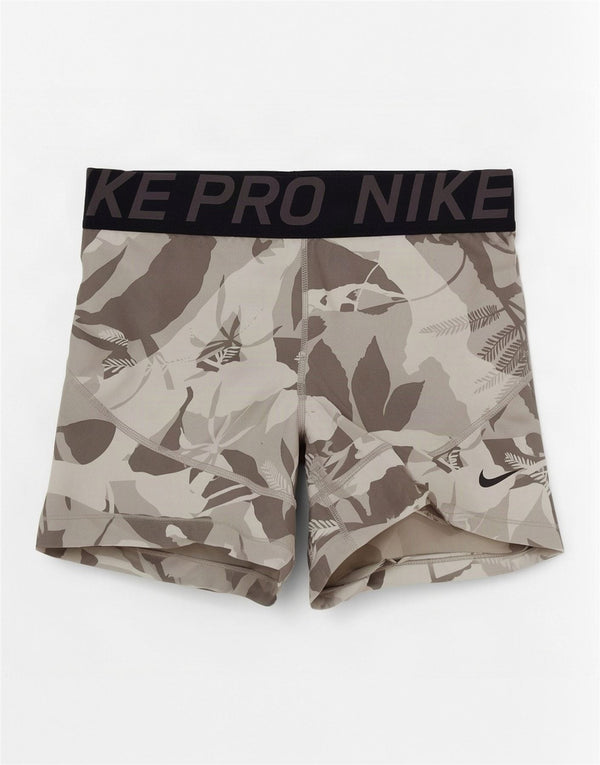 Damskie spodenki sportowe Nike Dri Fit Graphic UK 14, duże, szare w kwiaty