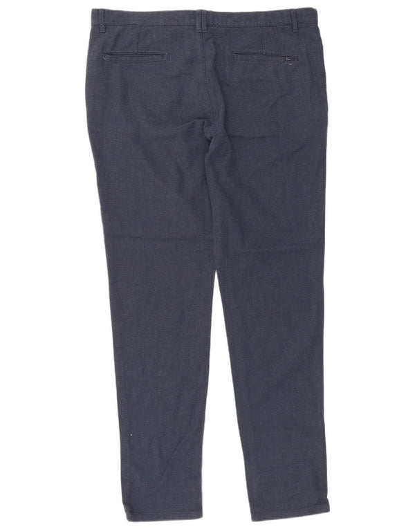 Męskie spodnie chino ZARA EU 46 XL W36 L32 Granatowe, bawełniane w cętki