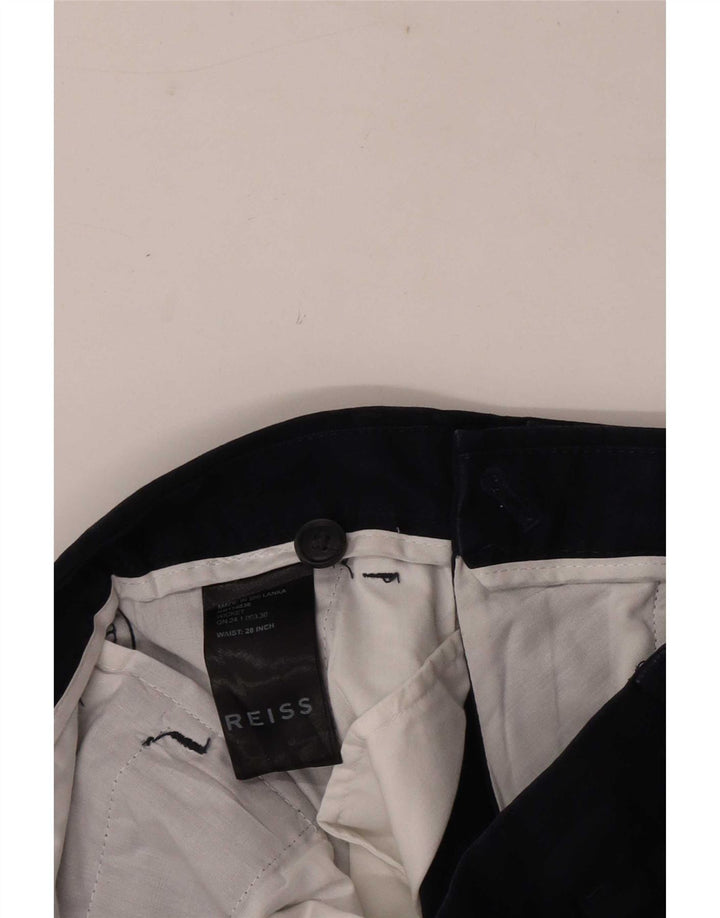 Męskie spodenki Chino Reiss W28 Małe, granatowe, bawełniane